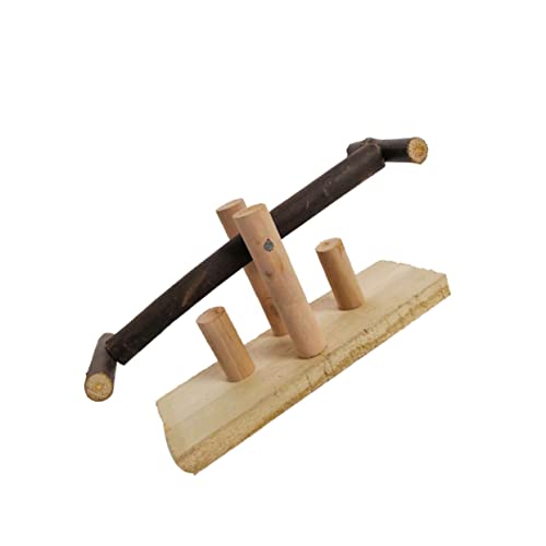 Milisten 1pc Papagei Holz Wippe Spielzeug Für Budgie Nymphensittich Papagei Wippe Schaukel Spaß Vogel Playstand von Milisten