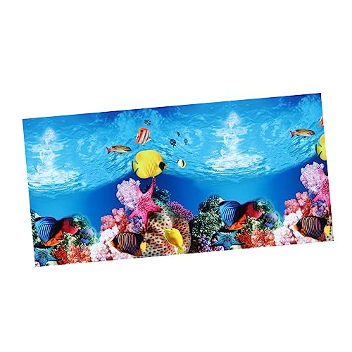 Milisten 1stk 3D-Aufkleber Wand Tank Qualle Meeresaufkleber Fisch Aquarium Bausatz Klebrig Netz Seestück-Aufkleber Hintergrundaufkleber von Milisten