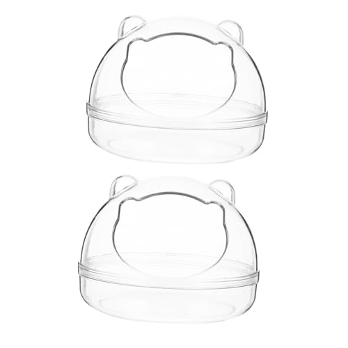 Milisten 2 Stück Teiliges Hamster Badezimmer aus Transparentem Kunststoff Rutschfestes Hamsterbad mit Vielseitiger Nutzung als Badewanne Futterstelle und Toilette Geeignet für Hamster und Milisten 2 Stück Teiliges Hamster Badezimmer aus Transparentem Kunststoff Rutschfestes Hamsterbad mit Vielseitiger Nutzung als Badewanne Futterstelle und Toilette Geeignet für Hamster und von Milisten