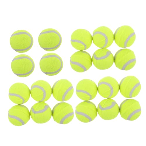 Milisten 22st Hüpfender Tennisball Für Hunde Bällebad Für Hunde Hundeball Hundespielzeug in Großen Mengen Kleines Hundespielzeug Für Kleine Rassen Schmeiß Es Eier Hüteball Light Green Gummi von Milisten