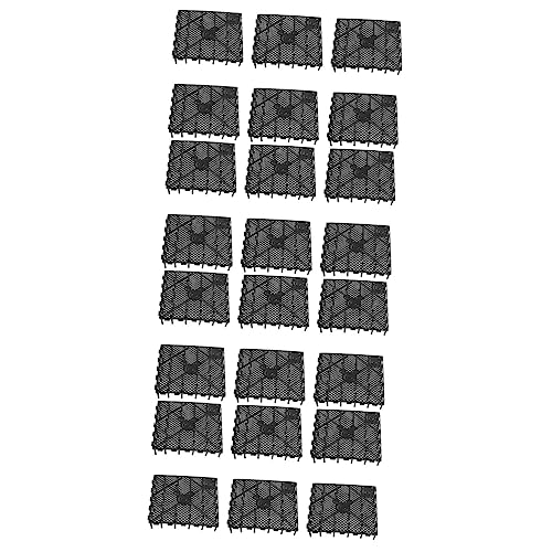 Milisten 24 STK Bodenfilterplatte Für Aquarien Aquarientrenner Aquariumzubehör Tankteiler Aquariumtrenner Serviertablett Aus Kunststoff Praktische Kiesfilter Sieb Trägerplatte Netz Plastik von Milisten