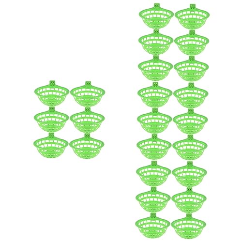 Milisten 24 STK Vogelnest Papageienbrutnest Nistplatz Für Tauben Sittich Nest Sittich Nisten Nistschale Für Tauben Vogelbrutnest Vögel Schlüpfen Taubennest Schüssel Kleine Taube Plastik von Milisten