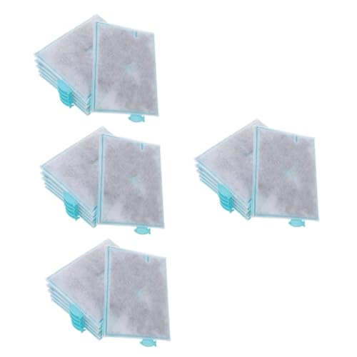 Milisten 24 Stück Aquarium Element Wattepads Aquarium Sieb Aquarium Baumwolle Zuhause Aquarium Baumwollmatte Filterversorgung Aquarium Zubehör Verpackt von Milisten