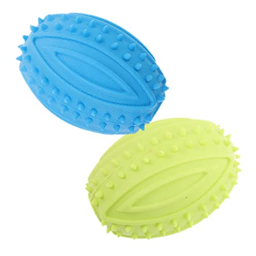 Milisten 2St Hundeball aus Gummi Kleiner Hundetennisball Spielzeug für Hunde Welpenbälle Interactive Dog Toys kauspielzeug welpe kleines quietschendes Hundespielzeug dekorative Hundebälle von Milisten