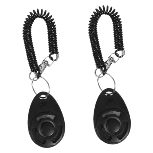 Milisten 2St Klicker für Haustiertraining Hundetrainingszubehör Haustierklicker Clicker-Tool für das Haustiertraining Clicker für Hundetraining Clicker-Tool für Haustiere Abs Black von Milisten