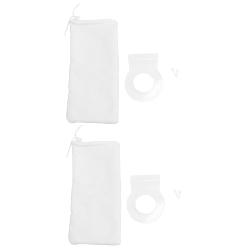 Milisten 2St Zugbeutel für Aquarien aquaristik zubehör Filter medium Filtersocke Taschenhalter Filtersack für Gartenteich Filterbeutel für Aquarium sauber Filtertasche gepolsterte Tasche von Milisten