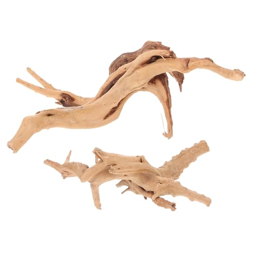 Milisten 2St naturholz holzdeko Aquarium Dekoration Aquarienaccessoires Aquarienhandwerk Aquariumdekorationen Aquarium Unterwasserhandwerk Aquarium-Dekor Aquarium-Treibholz hölzern von Milisten