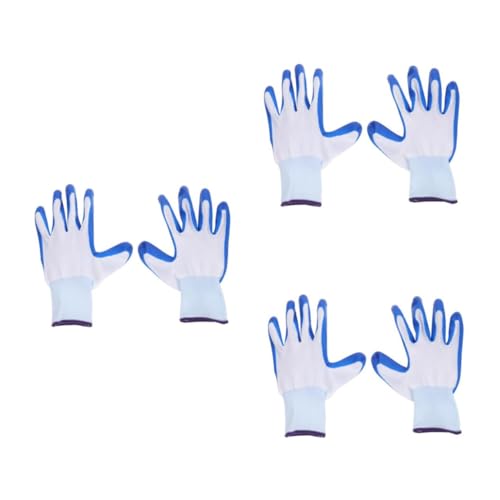 Milisten 3 Paare Hamsterbissfeste Handschuhe Hamsterhandschuh Nagerhandschuh Haustier Handschuhe Sichere Handschuhe Katzenhandschuhe für die Fellpflege Vogel Handschuhe Polyester Blue von Milisten