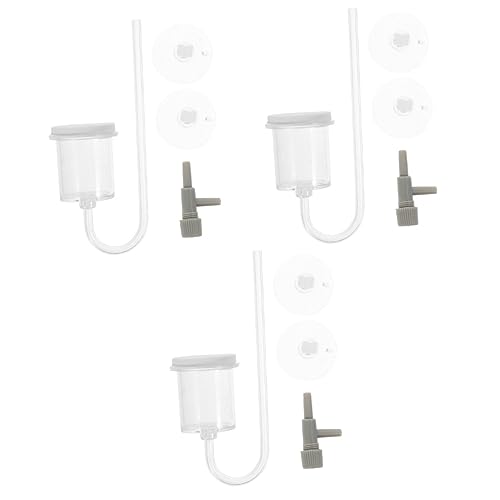 Milisten 3st Sauerstoffpumpe Oller Diffusor Mini-schaumschneebesen USB-luftpumpe Hydroponisches Aquarium Sauerstoffdiffusor Für Aquarien Luft Im Aquarium Weiß Acryl Garnelenbecken Blase von Milisten