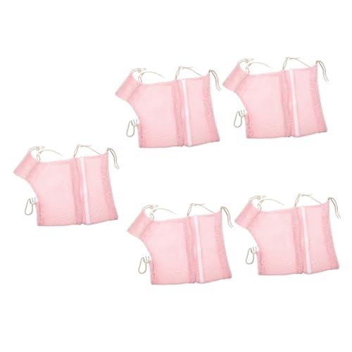 Milisten 5st Katze Badetasche Praktische Badetasche Für Katzen Netztasche Für Katzenbäder Duschtasche Für Haustiere Verschleißfeste Haustiertasche Katzenduschnetztasche Polyester Rosa von Milisten