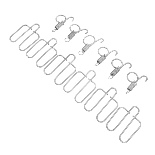 Milisten 6 Sätze Anschließen Spannfeder Aus Draht Federklemmen Aus Metall Vogelkäfig Aus Edelstahl Federhaken Für Kaninchenkäfig Türhaken Für Vogelkäfig Haustier Tür Hase Rostfreier Stahl von Milisten