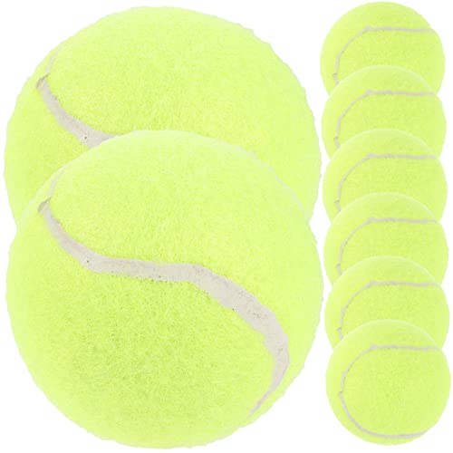 Milisten 8St Tennis trainieren Multifunktions-Tennisbälle Hundespielzeug Masse Welpe Beißball Interactive Dog Toys wurfball für Hunde Spielzeug für Hunde Haustier Hund Tennisball Gummi von Milisten