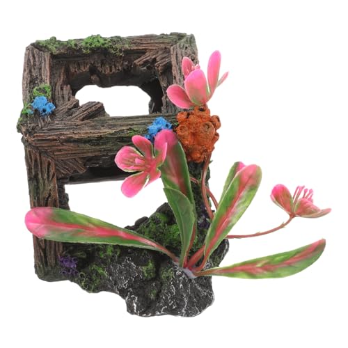 Milisten Aquarium Dekoration Resin Versteckhaus Für Fische Und Garnelen Als Landschaftsornament Für Aquarien Und Reptilienkäfige Langlebig Und Milisten Aquarium Dekoration Resin Versteckhaus Für Fische Und Garnelen Als Landschaftsornament Für Aquarien Und Reptilienkäfige Langlebig Und von Milisten