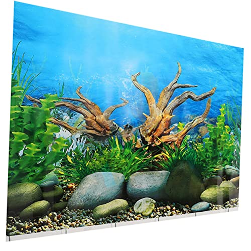 Milisten Aquarium-Hintergrund LED-Licht für Aquarien Deckel Aquarium Lampe Baum wasserpflanzen Aquarium Flussbett Aquarium Dekoration Aufkleber Aquariumdekor Aquarium-Papierklammern Vinyl von Milisten