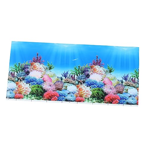 Milisten Aquarium Hintergrundpapier Aquariumpflanzenkorb Kühler Halterung für Aquarien Aquarium Wallpaper Fish Tank Background Aufkleber die Tapete Fischtankdekoration Aquarium-DIY- von Milisten