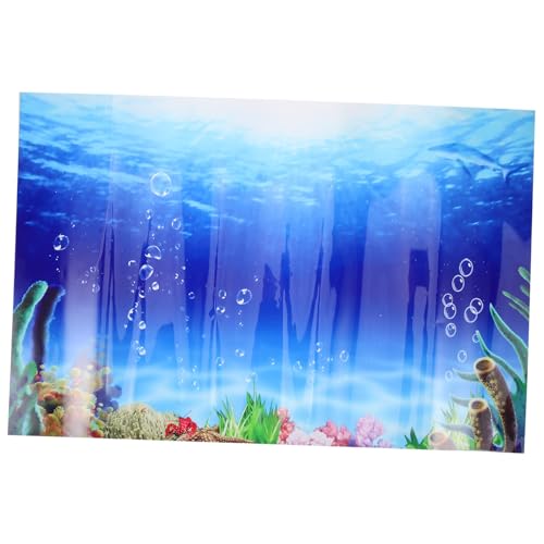 Milisten Aquarium Fisch Tank Aufkleber Unterwasser Welt Decor Aquarium Haftet von Milisten