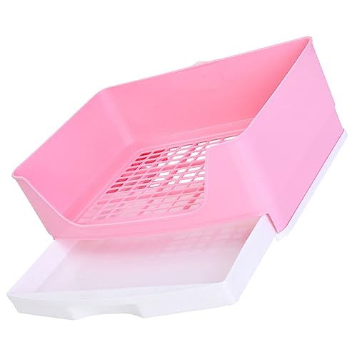 Milisten Kaninchen Toilette Abnehmbare Plastiktoilette für Kleintiere Rechteckige Haustiertoilette für Meerschweinchen und Hasen Auslaufsicheres Design Einfach zu Reinigen Milisten Kaninchen Toilette Abnehmbare Plastiktoilette für Kleintiere Rechteckige Haustiertoilette für Meerschweinchen und Hasen Auslaufsicheres Design Einfach zu Reinigen von Milisten