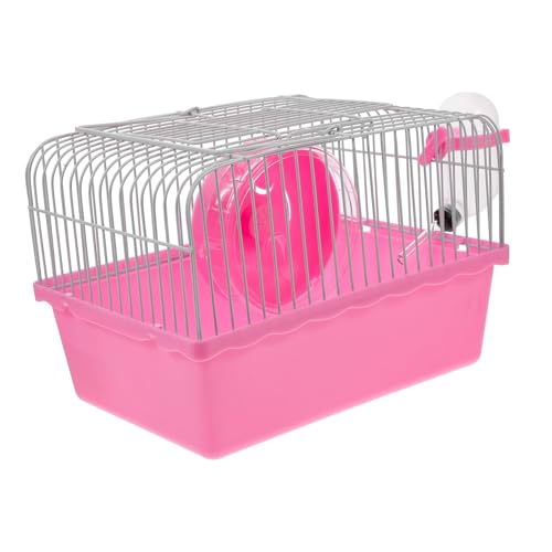 Milisten Hamsterkäfig Mäusekäfig Für Hausmäuse Reisekäfig Für Ratten Hamster Tragetasche Rattenträger Hamster-reisekäfig Hamster-reisetransporter Auslaufkäfig Für Kleine Haustiere Rosa Abs von Milisten