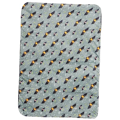 Milisten Haustier-Halloween-Matte Heizung für Haustiere Halloween Zwinger Hundematte Welpendecke pet Heating pad Hunde thermodecke katzenbett Katze warmes Kissen hundedecke Matte Stoff Grey von Milisten