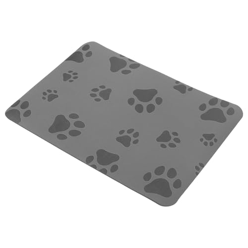 Milisten Haustiermatte Futtertablettmatte für Kätzchen Haustier-Tischsets Absorbent mat aufsaugende Matte Dog mat Hundenapf Haustiere Hundefuttermatte Haustierfuttermatte klein Oberflächepu von Milisten