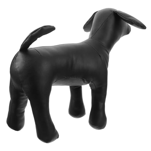 Milisten Haustiermodell hundespielzeig Dog Costume Hunde Schaufensterpuppe Hundestatuen Schaufensterpuppe Bulldogge Welpenbekleidungsmodell Schaufensterpuppe für Hundekleidung Black von Milisten