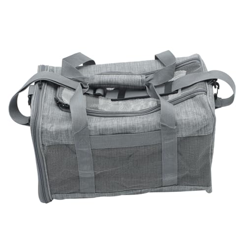 Milisten Cat Carrier Bag Haustiertasche Kleiner Haustierträger Erweiterbarer Katzenrucksack Hundetasche Tragen Faltbare Katzentragetasche Welpentasche Katzenrad Tragetasche Für Katzen Kation Grey von Milisten