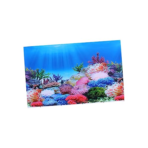 Milisten Hintergrund Zubehör Aquarium Leuchten Aquarium-Plakat Meer tapete Aquarien Tank plastikenten wandverkleidung kleidereckschrank flurgarderoben Aquarium Dekoration Aufkleber von Milisten