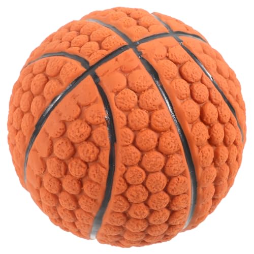 Milisten Hundespielzeugball Grube für Hunde Hundefußball Puzzle- Quietschspielzeug für Hunde Interactive Dog Toys knete Kauspielzeug für Haustiere Gummi Brown von Milisten