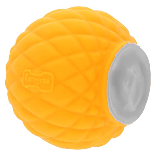 Milisten Hundespielzeugball Hundenapf quietschend Welpe Kauer Hundepuzzle Interactive Dog Toys interaktiver hundeball Dogs Toys Stoffballspielzeug dekoratives Hundespielzeug Emulsion Yellow von Milisten