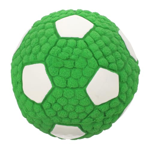 Milisten Hundespielzeug Quietsch-fußball für Hunde Welpen Zahnen Kauspielzeug für Hunde Aus Gummi 9 5 cm Material von Milisten