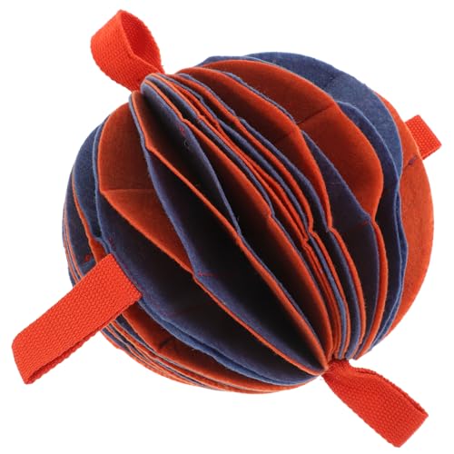 Milisten Kugel fehlt Interactive Dog Toys knete Spielzeug hundeleckerlis Hunde spielzeuge hundespiele Schnüffelball Interaktiver Hundeball Spielzeug zum Füttern von Hunden Polyester von Milisten