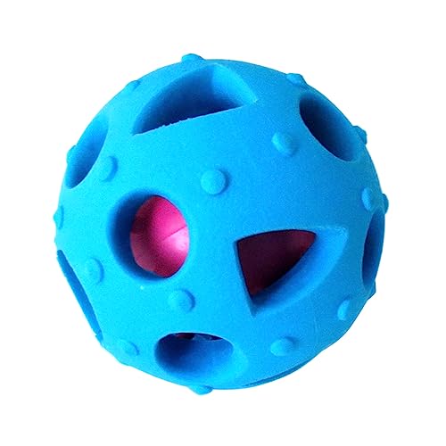 Milisten Ball behandeln Spielzeug für Haustiere Leckerli-Ball für Hunde interaktives Spielzeug eat Yourself Healthy Blaue hundeleckereien Lebensmittelspielzeug Leckerli-Spielzeug für Hunde von Milisten