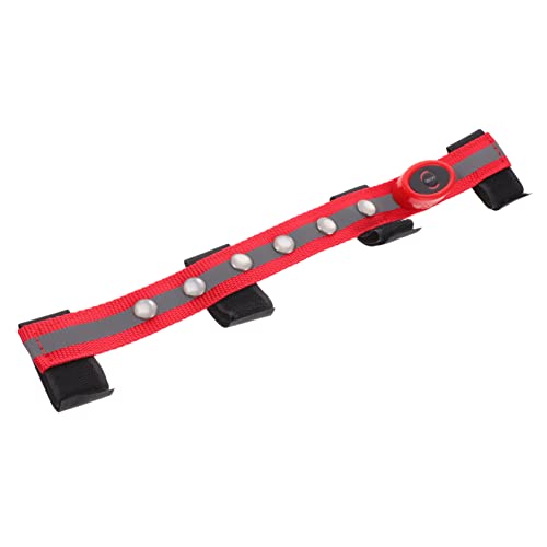 Milisten Stirnband Pferde Laterne pferdeausstattung Pferde Accessoire LED-Hundehalsband Sicherheitslichthalsband für Pferde LED-Streifen Pferdekopfbandstreifen Polyester rot von Milisten