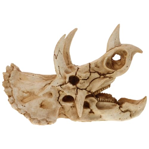 Milisten Resin Dinosaur Skull Aquarium Hideout Dekoration für Fische Garnelen Langlebige Höhle Perfektes Versteck für Aquarienlandschaften und Terrarien Milisten Resin Dinosaur Skull Aquarium Hideout Dekoration für Fische Garnelen Langlebige Höhle Perfektes Versteck für Aquarienlandschaften und Terrarien von Milisten