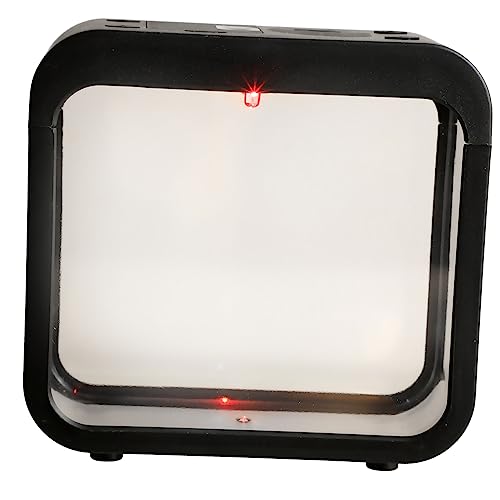 Milisten kreatives Aquarium Fischschalen für Tafelaufsätze Tiere LED- Kampfpanzer transparent Kinder Aquarium plastiktisch cadfi leichtes Fischbecken Miniatur-Desktop-Aquarium Black von Milisten