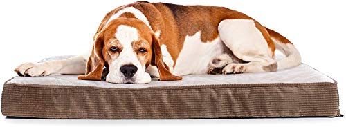 Milliard - Orthopädisches Stepp-Hundebett/Haustierbett - Schaumstoff in Eierkarton-Struktur mit waschbarem Bezug - für normalgroße Hundekäfige – 106 x 68 x 10cm (Large) von Milliard