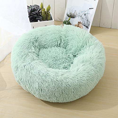 Milopon Hundebett Flauschig Katzenbett in Donut Form Katzen Bett Rundes Plüsch Haustierbett für Katzen und Hunde, Sehr Weich, Größe und Farbe Optional von Milopon