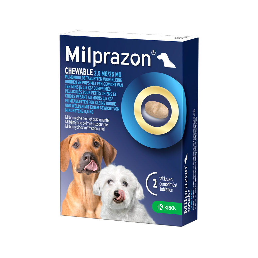 Milprazon Chewable 12,5 mg/125 mg - großer Hund - 4 Tabletten von Milprazon