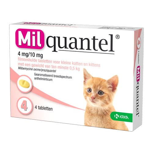 Milquantel Zubehör für die Gesundheitspflege, Katze Groot, 4 Deckel > 2 kg von Milquantel