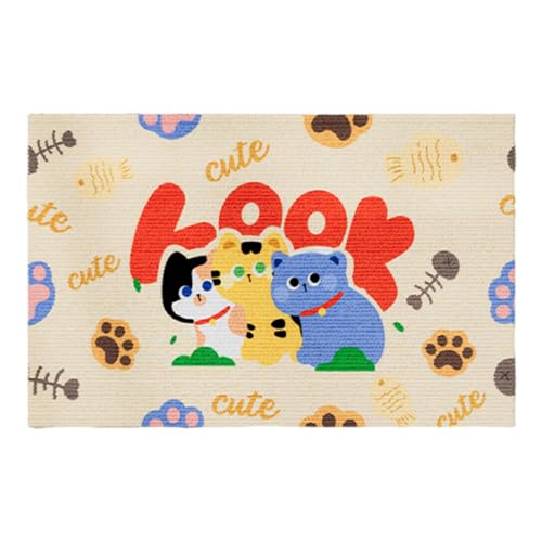 Indoor Cat Scratching Pad | Cat Toys for Scratching | Cute Cat Scratching Mat | Wearresistant Scratching Cats Cat Scratching Playmat Cat Scratching Board Cartoon With Characters von Mimoqk