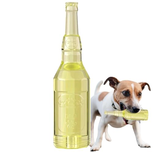 Interactive Dog Toy Bottle, Floating Teething Tennis Toy, Squeaky with Ball, Sturdy and Safe for Small Medium Dogs, Ideal for Playtime and Chew von Mimoqk