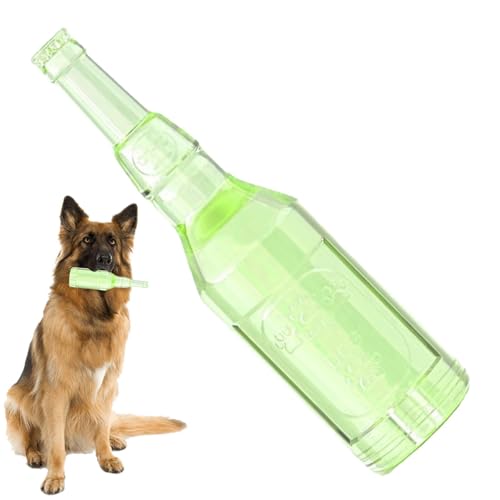 Interactive Dog Toy Bottle, Floating Teething Tennis Toy, Squeaky with Ball, Sturdy and Safe for Small Medium Dogs, Ideal for Playtime and Chew von Mimoqk