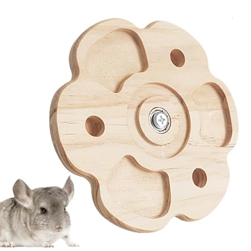 Mimoqk Chinchilla Chew Toys, Wooden Chew Toys, Bunny Biting Toys, Hamster Exercise Toys, Interactive Chew Toys, Interactive Wooden Chew Toys for Chinchillas, Bunnies, And Hamsters von Mimoqk