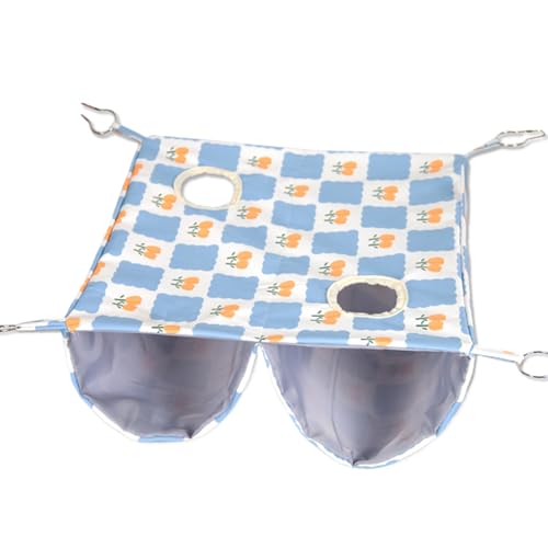 Mimoqk Ferret Hammock for Cage, Soft Hanging Nest Bed with Small Pets, Cozy Indoor Sleeping Cradle, Interactive Warm Fabric Lounger to Hamster, Chinchilla, Hedgehog Resting Use 15.75x15.75x5.91 Inches Mimoqk Ferret Hammock for Cage, Soft Hanging Nest Bed with Small Pets, Cozy Indoor Sleeping Cradle, Interactive Warm Fabric Lounger to Hamster, Chinchilla, Hedgehog Resting Use 15.75x15.75x5.91 Inches von Mimoqk