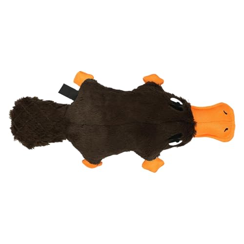 Mimoqk Hundespielzeug, Squeaky Animal Toy für Hunde, 38 x 18 x 7,5 cm, interaktiv, unverwüstlich, Stuffed Duck Doll, Teething Toy für große Hunde wie Cocker Spaniel von Mimoqk