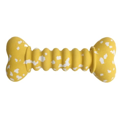 Mimoqk Hundespielzeug aus Gummi, lustige Bone-Shaped Bite-Resistant Balls, interaktives Fetch & Throw Spielzeug für Puppies & kleine Hunde, vibrierende Farben für Teeth Cleaning und Training von Mimoqk