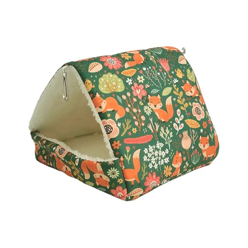 Mimoqk Kaninchenbett, kleines Hamsterbett, Hamsterkäfige, warmes Schlafhaus für kleine Haustiere, Zubehör für Hamster, bequemer multifunktionaler Unterschlupf für Kleintiere Mimoqk Kaninchenbett, kleines Hamsterbett, Hamsterkäfige, warmes Schlafhaus für kleine Haustiere, Zubehör für Hamster, bequemer multifunktionaler Unterschlupf für Kleintiere von Mimoqk