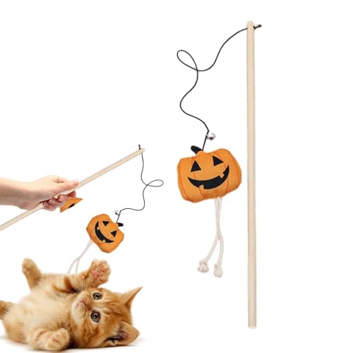 Mimoqk Katzenangel Spielzeug,Halloween Katzenangel Mit Glöckchen - Spielzeug Für Hauskatzen Zu Weihnachten Geburtstag Halloween Mimoqk Katzenangel Spielzeug,Halloween Katzenangel Mit Glöckchen - Spielzeug Für Hauskatzen Zu Weihnachten Geburtstag Halloween von Mimoqk