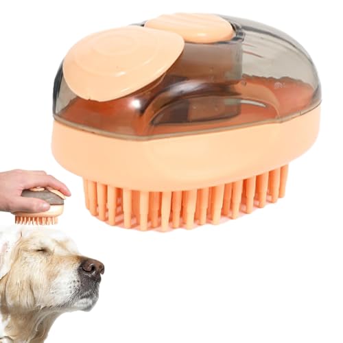 Mimoqk Shampoobürste für Hunde, Duschbürste für Hunde – Badebürste für Haustiere mit manueller Reinigung für Hunde, Shampoobürste, Massagegerät für Kopfhaut, Waschbürste von Mimoqk