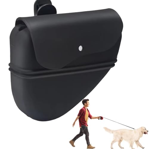 Mimoqk Silikon Leckerli-Tasche | Tragbarer Clip-On Trainings-Container mit Gürtelclip | Ideal für Snacks, Hunde Walks, und Training Sessions Clip-on Waist Pouch, Hund Walk Snack Holder von Mimoqk